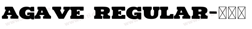Agave Regular字体转换